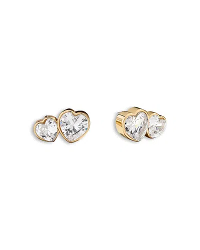 Baublebar Kali Cubic Zirconia Heart Stud Earrings In Gold