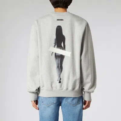 1989 Studio Crew Neck Art Sweatshirt With Flocked Print