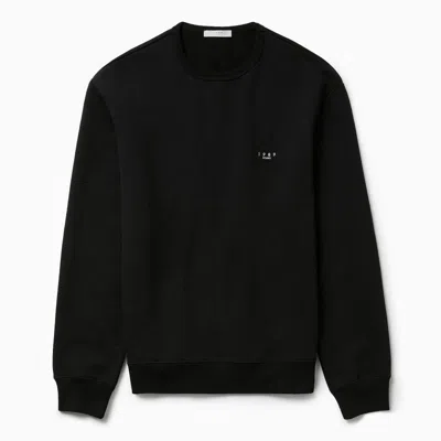 1989 Studio Crewneck Sweatshirt Ribbed Cuffs And Hem In Black