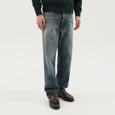 1989 Studio Whiskering-effect Jeans In Blue