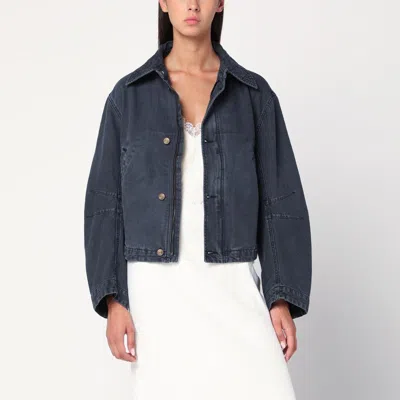 6397 Giubbotto Buttoned Denim Jacket In Black