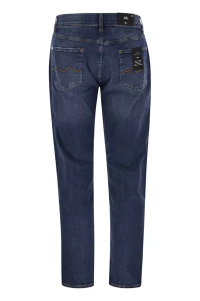 7 For All Mankind Belt-loop Jeans In Blue