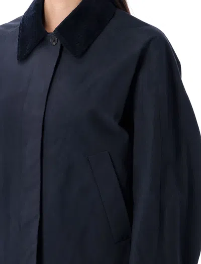 Apc A.p.c. Becca Cropped Jacket In Blue