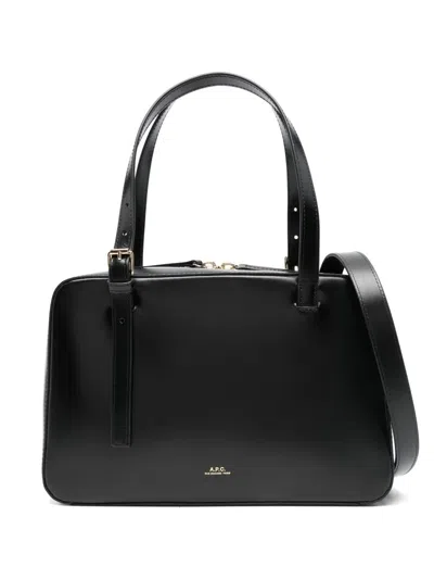 Apc A.p.c. Black Shoulder Bag With Versatile Carrying Options