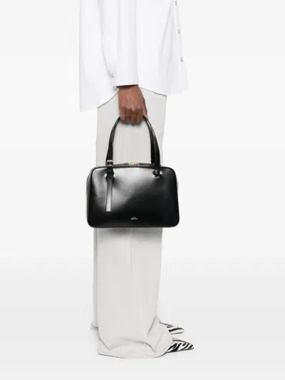 Apc A.p.c. Black Shoulder Bag With Versatile Carrying Options