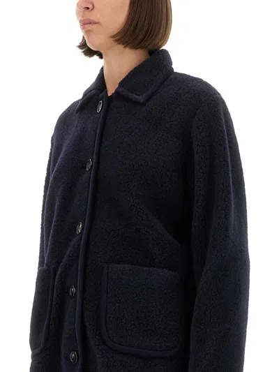 Apc A.p.c. Blue Trenches And Coats In Blue