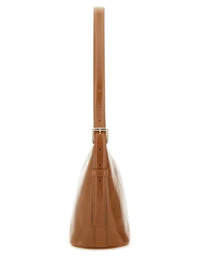 Apc Textured Shoulder Bag Adjustable Strap In Brown