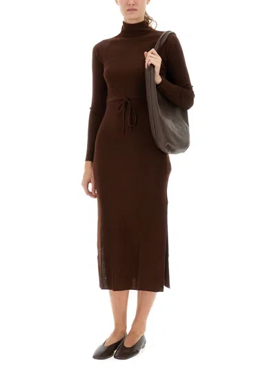 Apc Dress A. P.c. Woman Color Brown In Brown