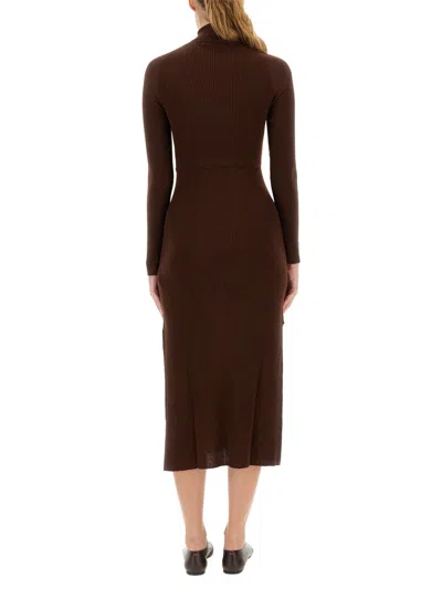 Apc Dress A. P.c. Woman Color Brown In Brown