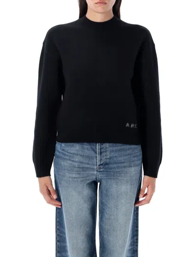 Apc A.p.c. Esther Knit Crew Neck In Black