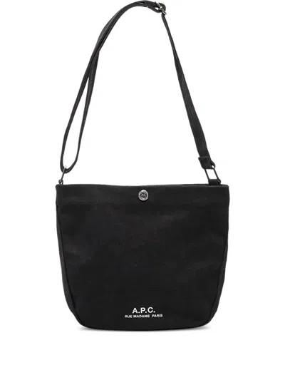 Apc A.p.c. Journal Shoulder Bag In Black
