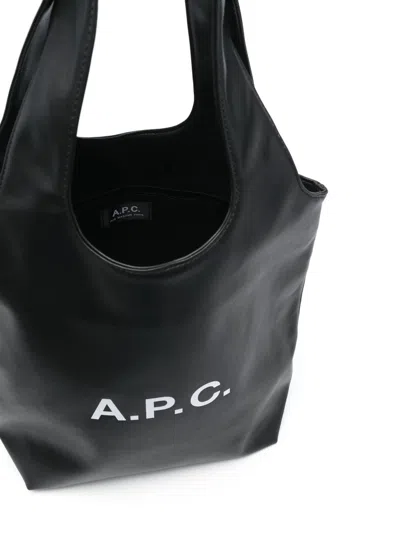 Apc A.p.c. Ninon Small Tote Bag In Black