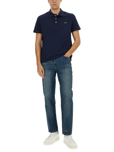 Apc A.p.c. T-shirts And Polos In Blue