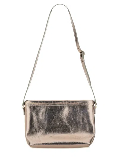 Apc A.p.c. Silver Shoulder Bag In Brown