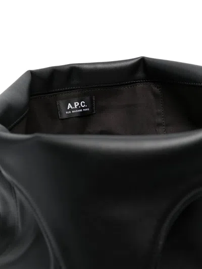 Apc A.p.c. Ninon Canvas Tote Bag In Black