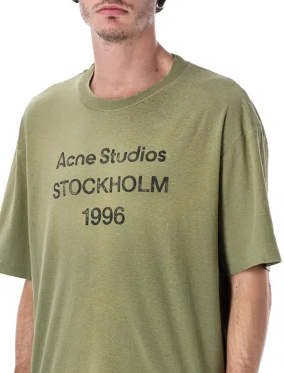Acne Studios Stockholm 1996 Oversized Cotton T-shirt In Green