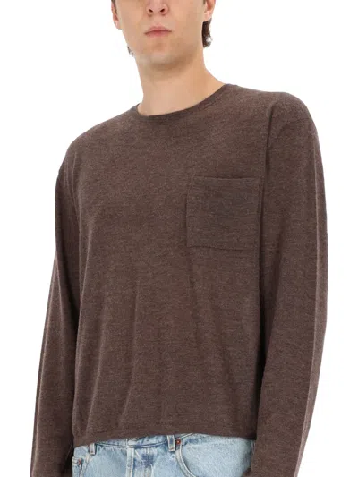 Acne Studios Men Cashmere Sweater In Brown