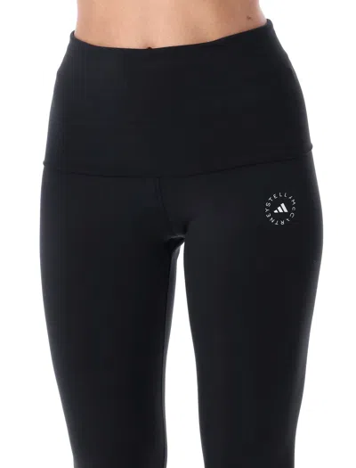 Adidas By Stella Mccartney Truestrength Splitcuff Leggings In Black