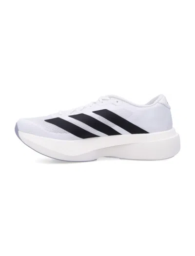 Adidas Originals Adidas Adizero Evo White Sneakers With Signature 3-stripes In Gray