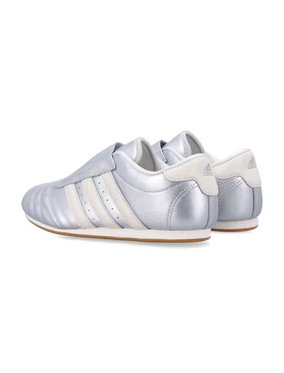 Adidas Originals Three-stripe Metallic-leather Sneakers