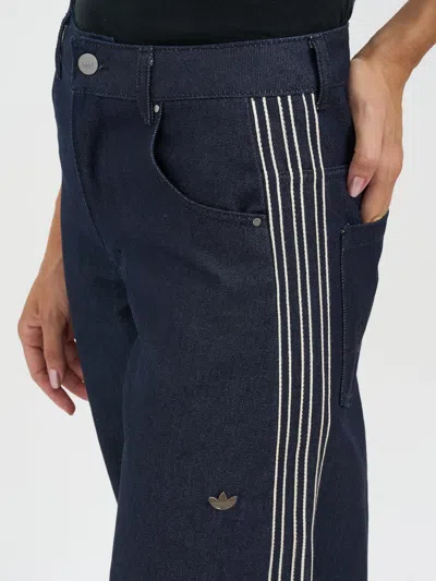 Adidas Originals Denim Trousers In Black