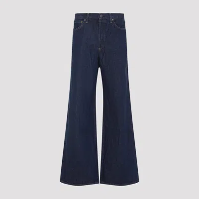 Agolde Blue Cotton Dame Jeans In Blue