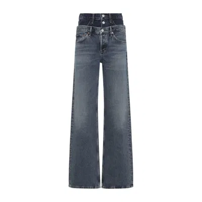 Agolde Blue Elson Cotton Jeans