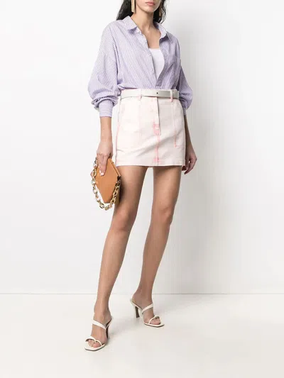 Alberta Ferretti Alberta Ferreti Pink And Purple Cotton Skirt In Pink