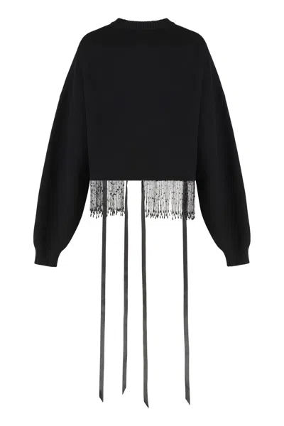 Alberta Ferretti Alberta Ferreti Wool Blend Sweater In Black