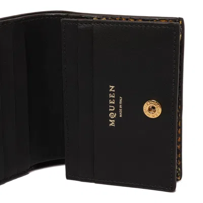 Alexander Mcqueen Brown Gold Calf Skin In Brown