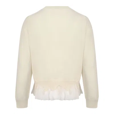 Alexander Mcqueen Ivory Wool Sweater In Neutral
