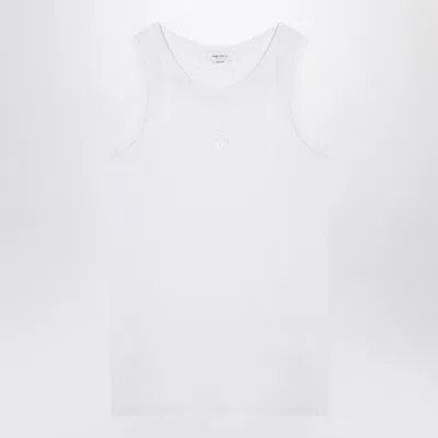 Alexander Mcqueen White Cotton Tank Top In White