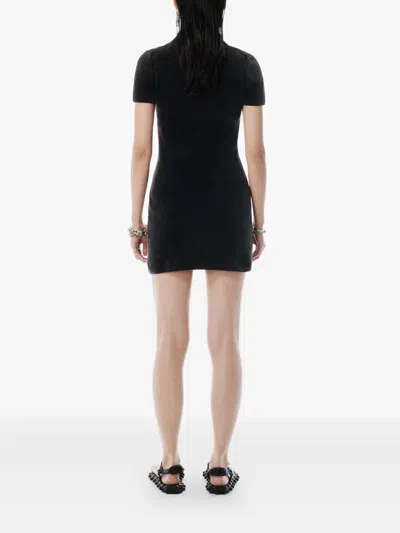 Alexander Wang Cotton-blend Chenille Minidress In Black
