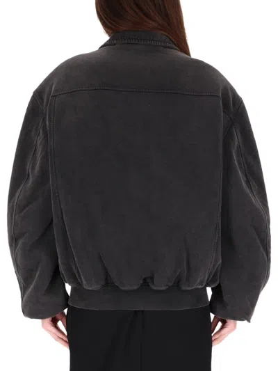 Alexander Wang Multicolour Cotton Sports Jacket In Black