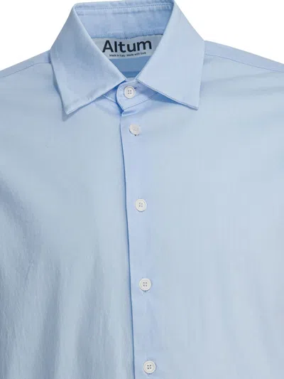 Altum Logo-embroidered Buttoned Shirt In Blue