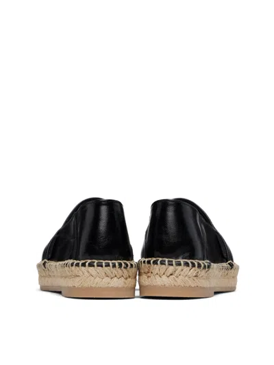 Ami Alexandre Mattiussi Leather Upper Round Toe Espadrille Style
