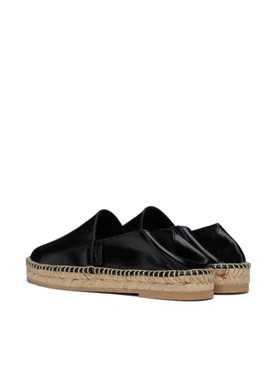 Ami Alexandre Mattiussi Leather Upper Round Toe Espadrille Style