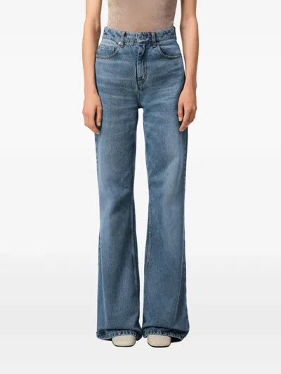 Ami Alexandre Mattiussi Straight-leg Denim Pants With Subtle Fading In Blue