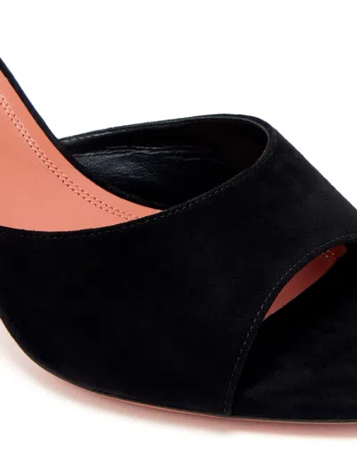 Amina Muaddi Lupita Slipper 70 In Black