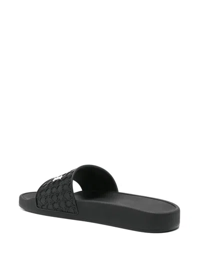 Amiri "ma Quad Pool Slide" Sandals In Black