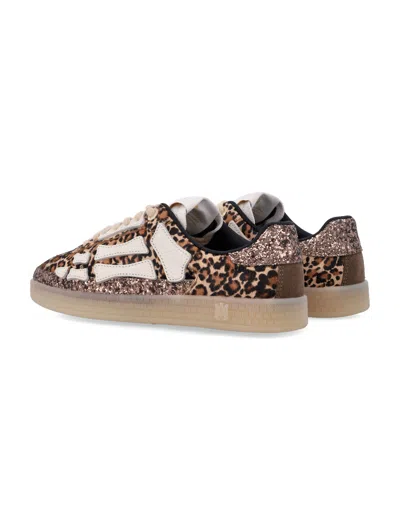 Amiri Leopard Pacific Bones Low-top Womans Sneakers In Multi