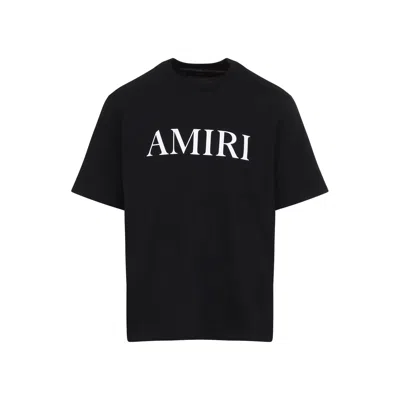 Amiri Cotton T-shirt With Logo Print In Black