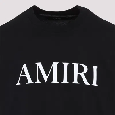 Amiri Cotton T-shirt With Logo Print In Black