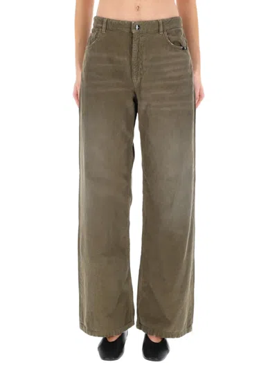 Amish Wider Velvet Pants In Brown
