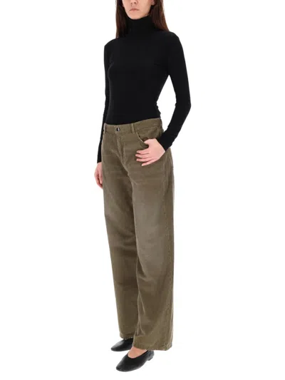 Amish Wider Velvet Pants In Brown