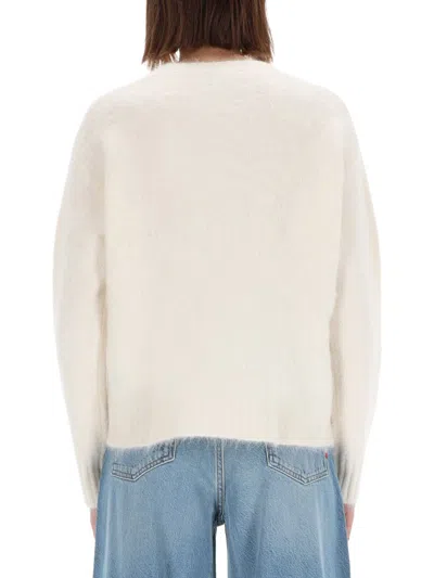 Amish Wool Blend Sweater In White