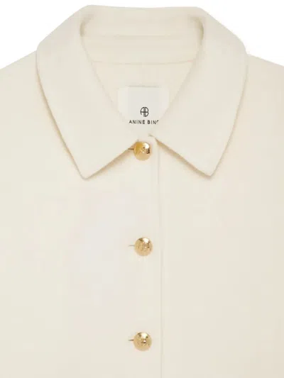 Anine Bing "luca" Jacket In Neutral