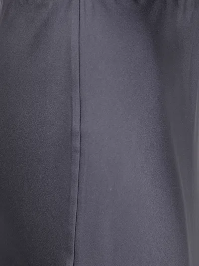 Antonelli Satin Midi Skirt In Gray