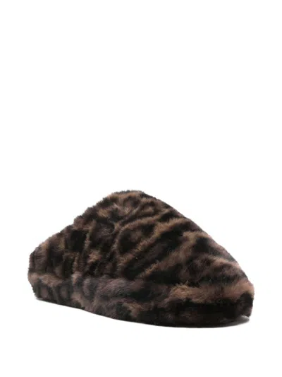 Apparis Misha Leopard Slippers In Animal Print
