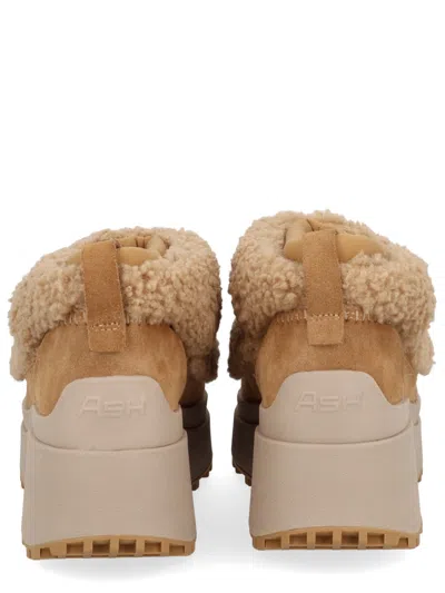 Ash Ankle Boots With Platform And Pull Tab In Brown